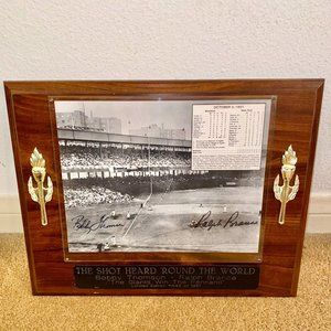 1951 MLB “The Giants Win The Pennant!” Memorabilia Bobby Thomson Ralph Branca LE